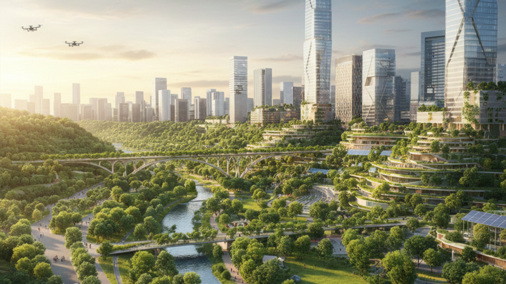 Urbanização Inteligente: Como Crescer Sem Apagar a Natureza